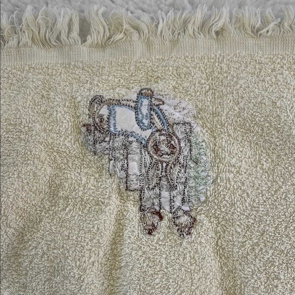 Vintage Peter Rabbit Embroidered Hand Towels